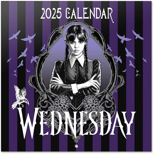 Calendario Wednesday Addams 2025 – Eleganza Gotica e Funzionalità 🗓️